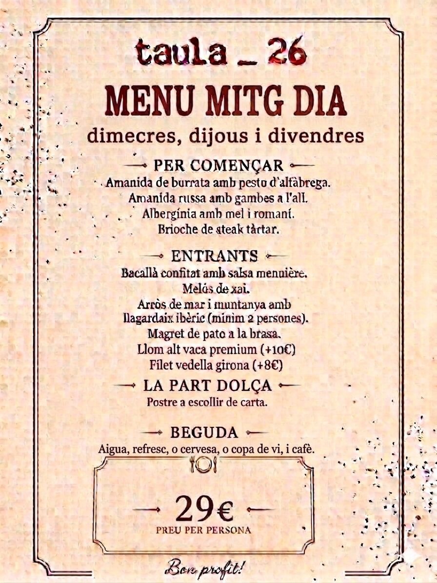 Menús Menús